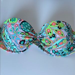 Victoria’s Secret Strapless Paisley Bikini Top